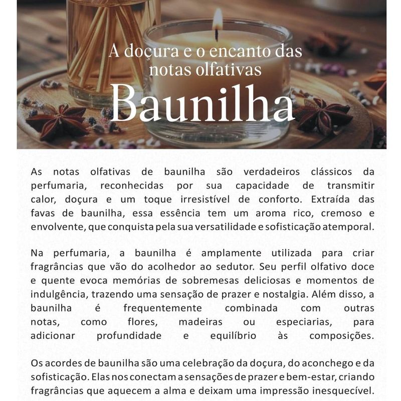 Acorde Olfativo Vanilla Key P/ Ambiente e Difusor Linha Lilás Irmãos Haluli (100ml)