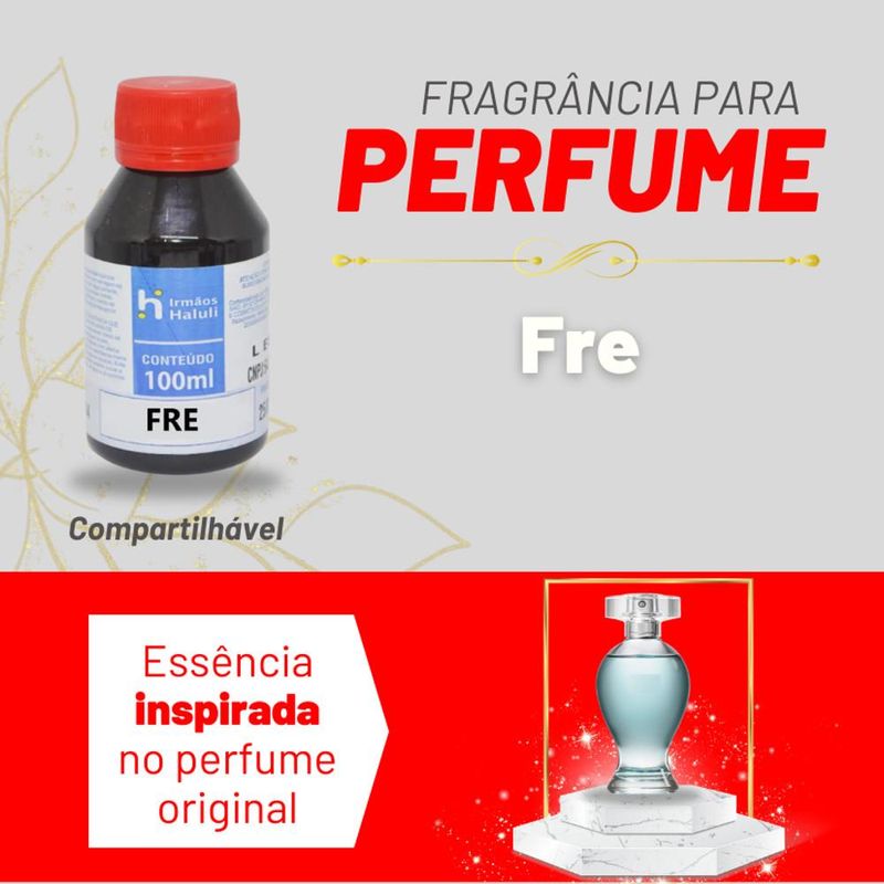 Essência FRE Compartilhável P/ Perfumes Linha Vermelha Irmãos Haluli (100ml) - VALIDADE: 10/10/2025