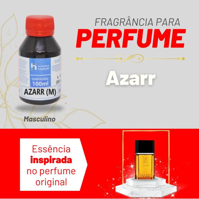 Essência Azarr Masculino P/ Perfumes Linha Vermelha Irmãos Haluli (100ml)