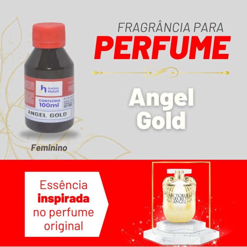 Essência Angel Gold P/ Perfumes Linha Vermelha Irmãos Haluli (100ml)
