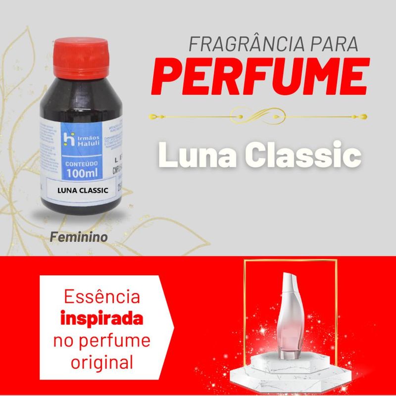 Essência Luna Classic Feminino P/ Perfumes Linha Vermelha Irmãos Haluli (100ml)