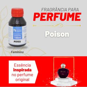 Essência Poiso Feminino P/ Perfumes Linha Vermelha Irmãos Haluli (100ml)