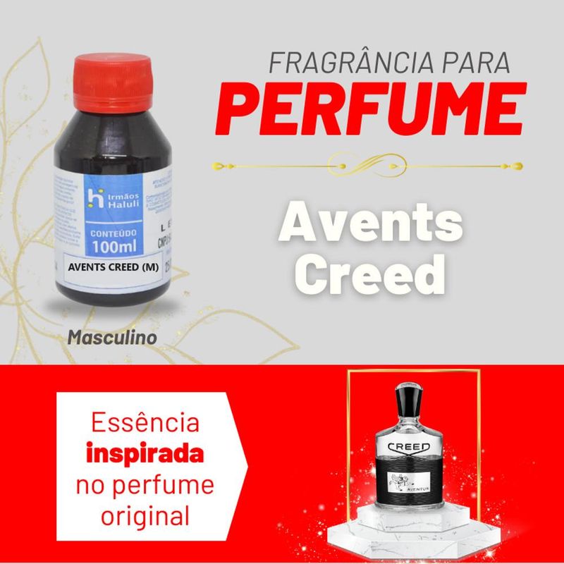 Essência Avents Creed Masculino P/ Perfumes Linha Vermelha Irmãos Haluli (100ml)