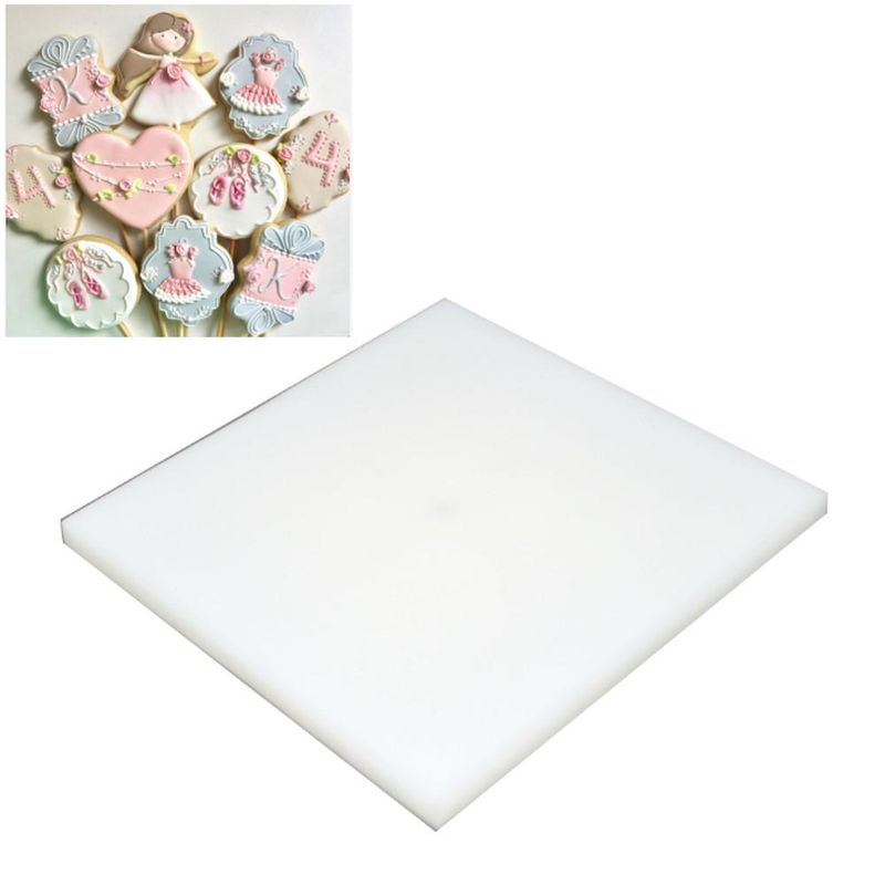 Bailarina Giratória P/ Biscoitos Quadrada Branca 14x2,3cm Solrac (01 unidade)