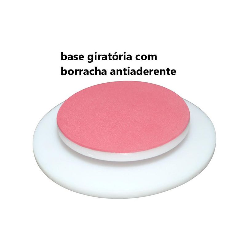 Bailarina Giratória P/ Biscoitos Redonda Branca 14x2,3cm Solrac (01 unidade)