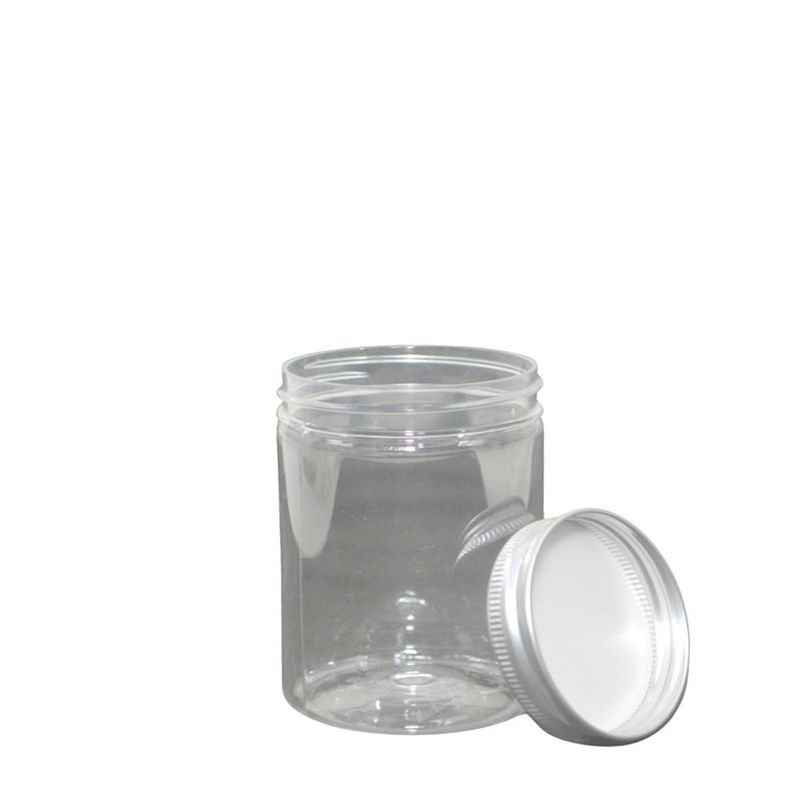 Pote de Plástico C/ Tampa Prata P/ Lembrancinha 150ml (01 unidade)