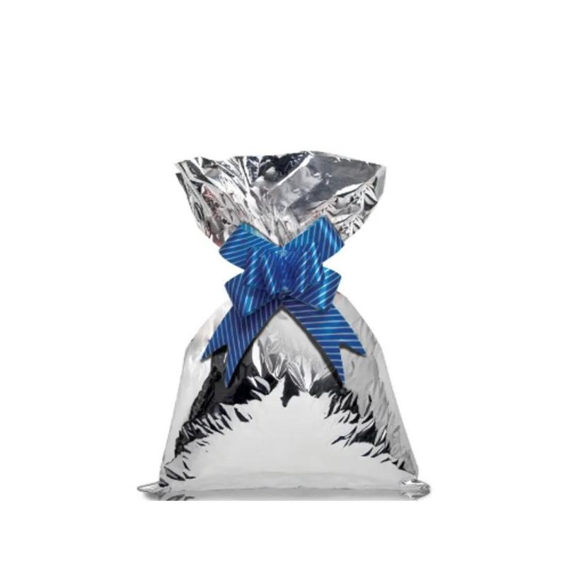 Saco P/ Presente Metalizado Prata 10x15cm Gala (50 unidades)