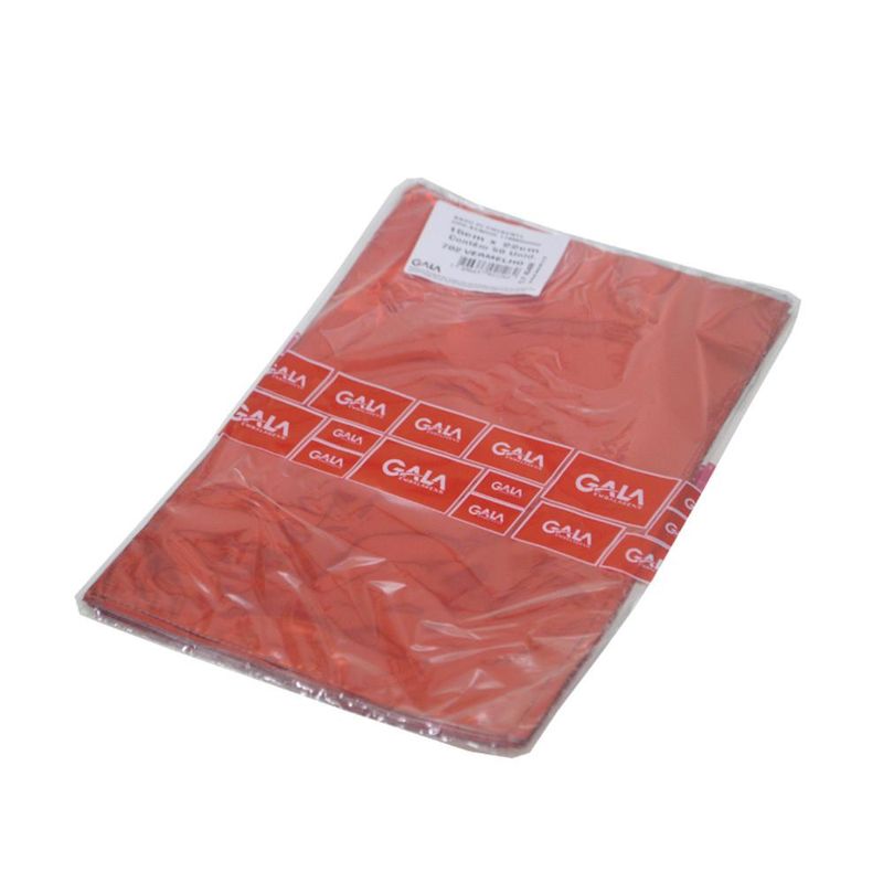 Saco P/ Presente Metalizado Vermelho 15x22cm Gala (50 unidades)