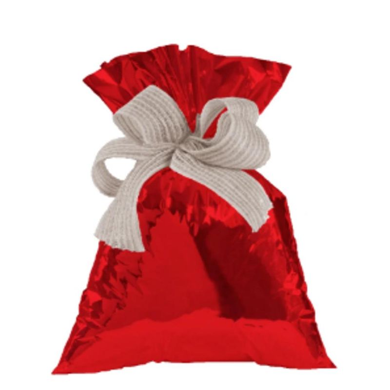 Saco P/ Presente Metalizado Vermelho 20x29cm Gala (50 unidades)