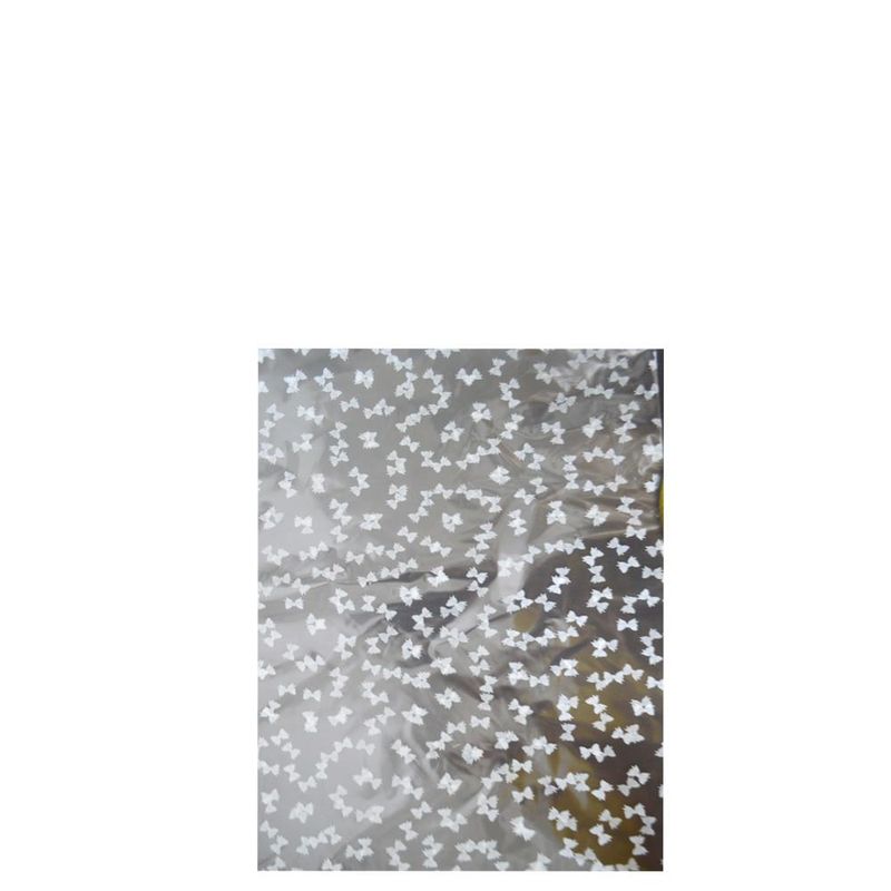 Saco P/ Presente Lacinhos Brancos 10x15cm Gala (50 unidades)