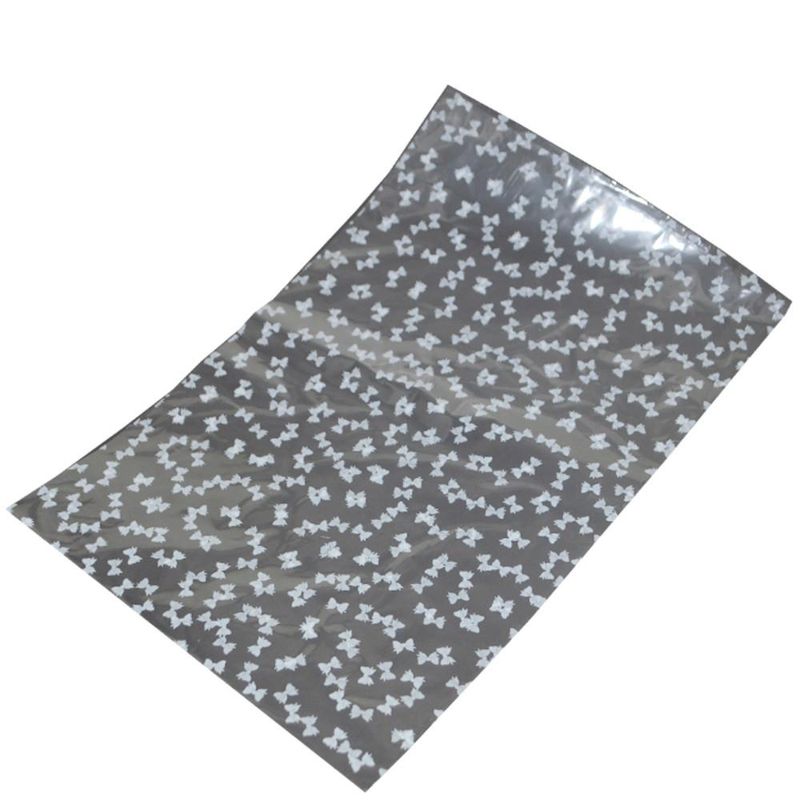 Saco P/ Presente Lacinhos Brancos 10x15cm Gala (50 unidades)