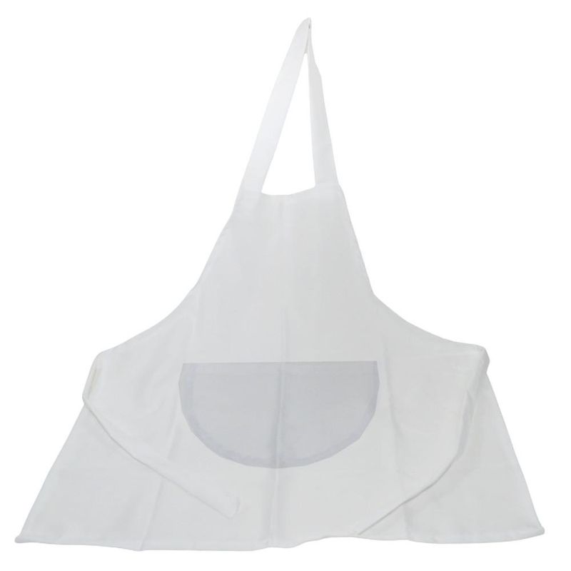 Avental Salão Branco C/ 1 Bolso Frontal 70x80 Irmãos Haluli (01 unidade)