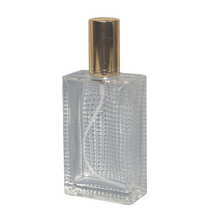 Frasco de Vidro Porta Perfume C/ Tampa e Válvula Spray Dourada 100ml Ref. BM362910 BM36 (01 unidade)
