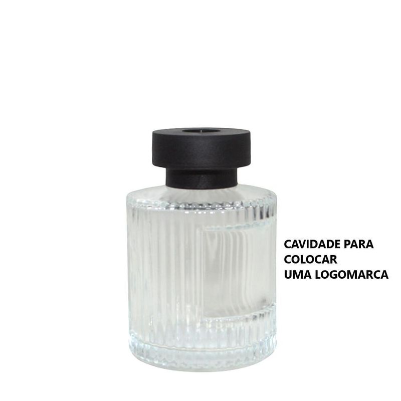 Frasco P/ Aromatização C/ Tampa Preta C/ Furo R.28 150ml (01 unidade)