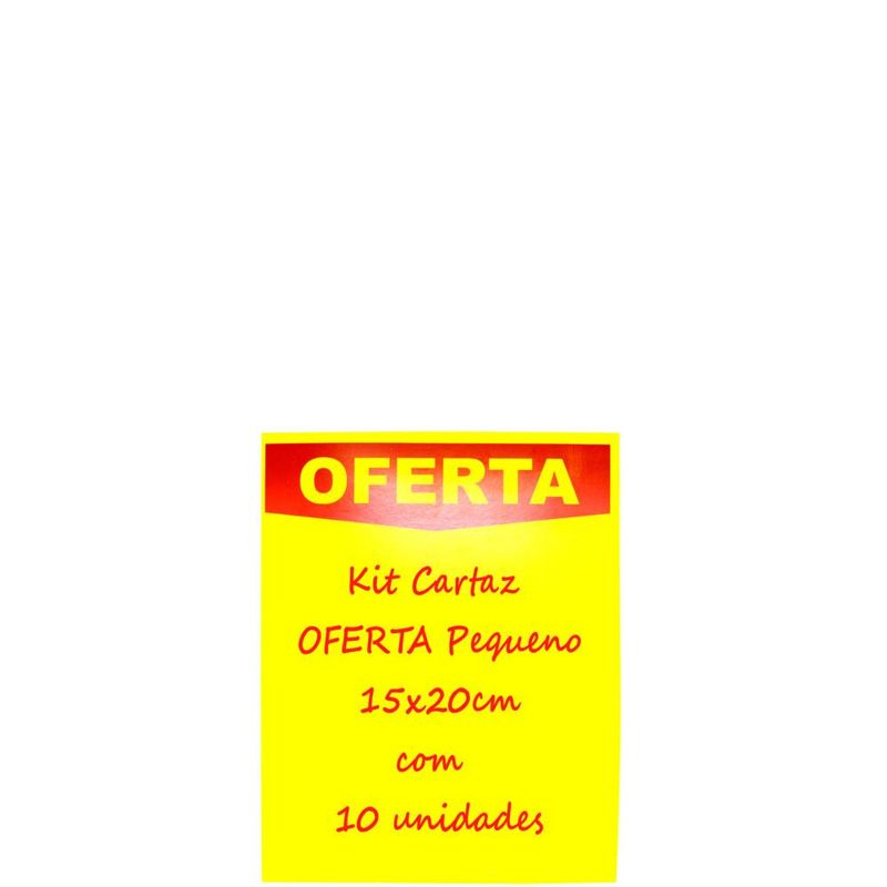 Cartaz Oferta Pequeno 15x20cm Gráfica Otani (10 unidades)