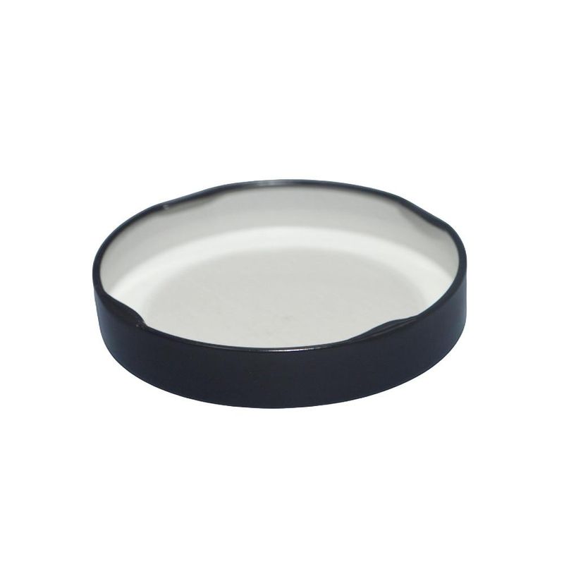 Tampa Metálica Genérica 70mm Preta (01 unidade)