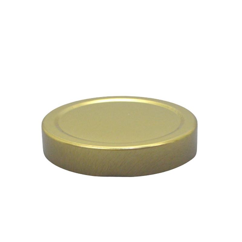 Tampa Metálica Genérica 70mm Dourada (01 unidade)