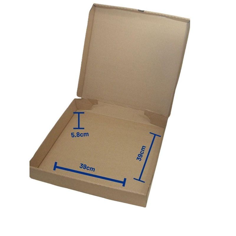 Caixa de Papelão DS 390 Kraft P/ Doces e Salgados 39x39x6cm (01 unidade)