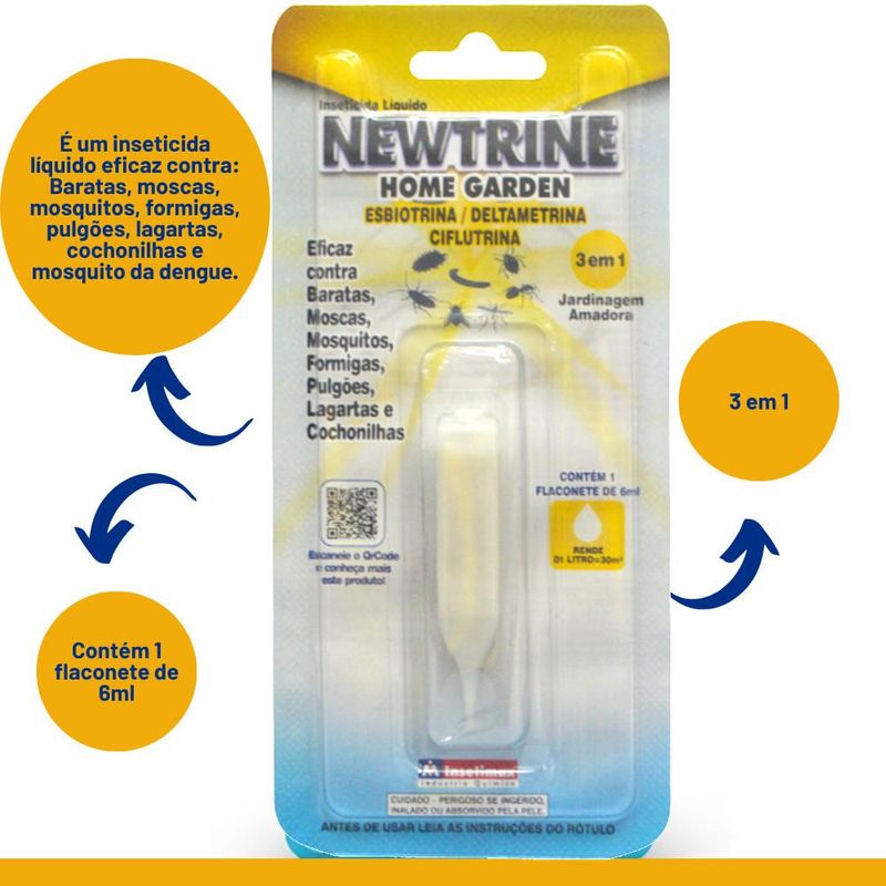 Inseticida Líquido Newtrine Home Garden Insetimax (06 ml)