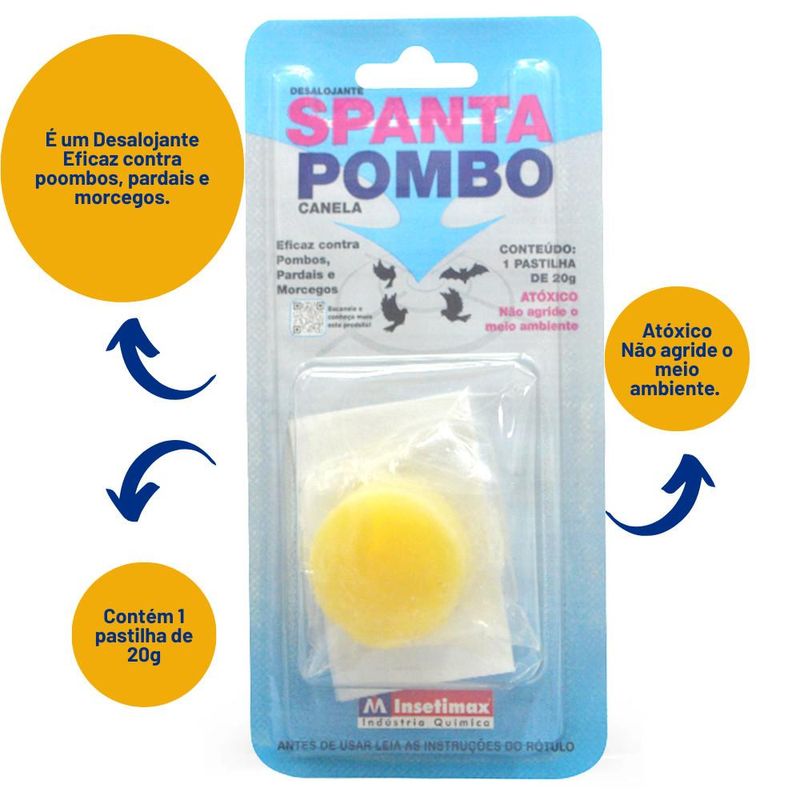 Desalojante Spanta Pombo Canela Insetimax (20 gramas)