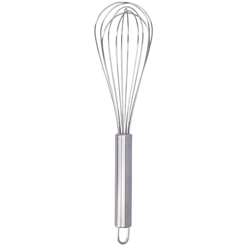 Batedor de Ovos (Fuet) de Aço Inox 28x7cm Solrac (01 unidade)