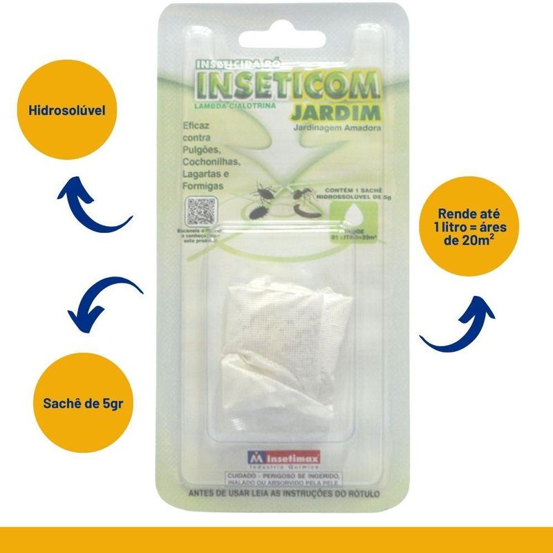 Inseticida em Pó Inseticom Jardim Insetimax (05g)
