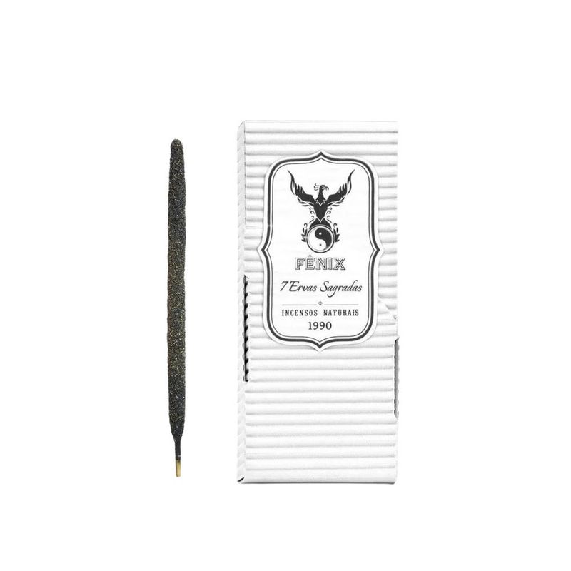 Incenso Natural de 7 Ervas Sagradas C/ 9 Varetas Fênix Incenso (25 gramas)