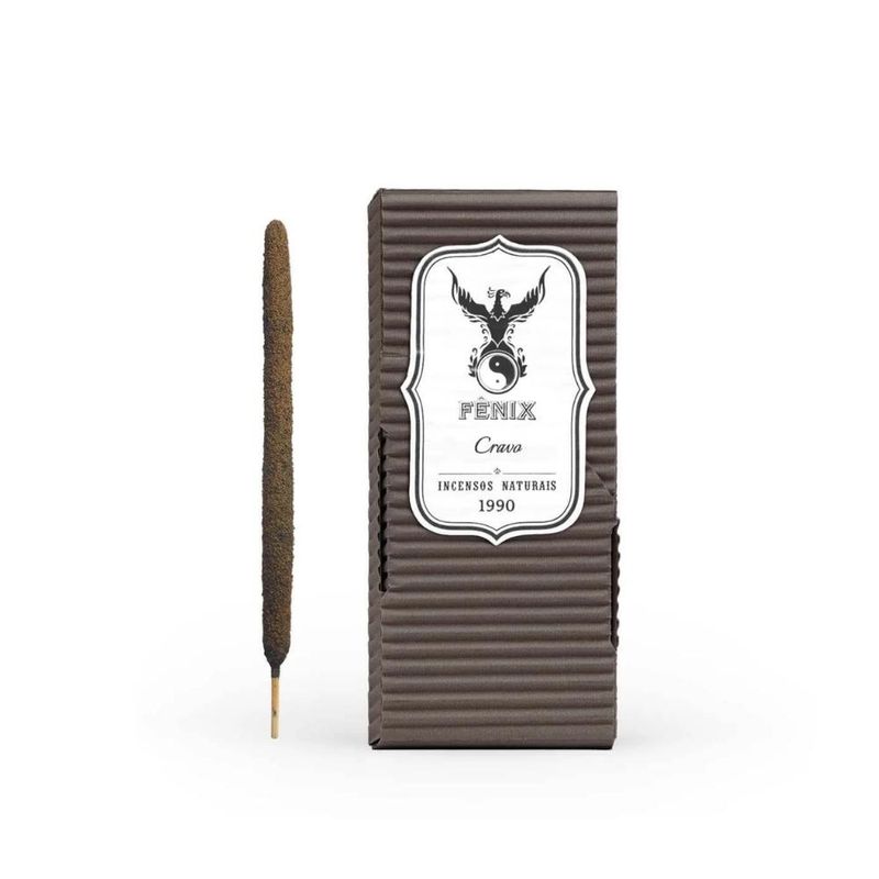 Incenso Natural de Cravo C/ 9 Varetas Fênix Incenso (25 gramas)