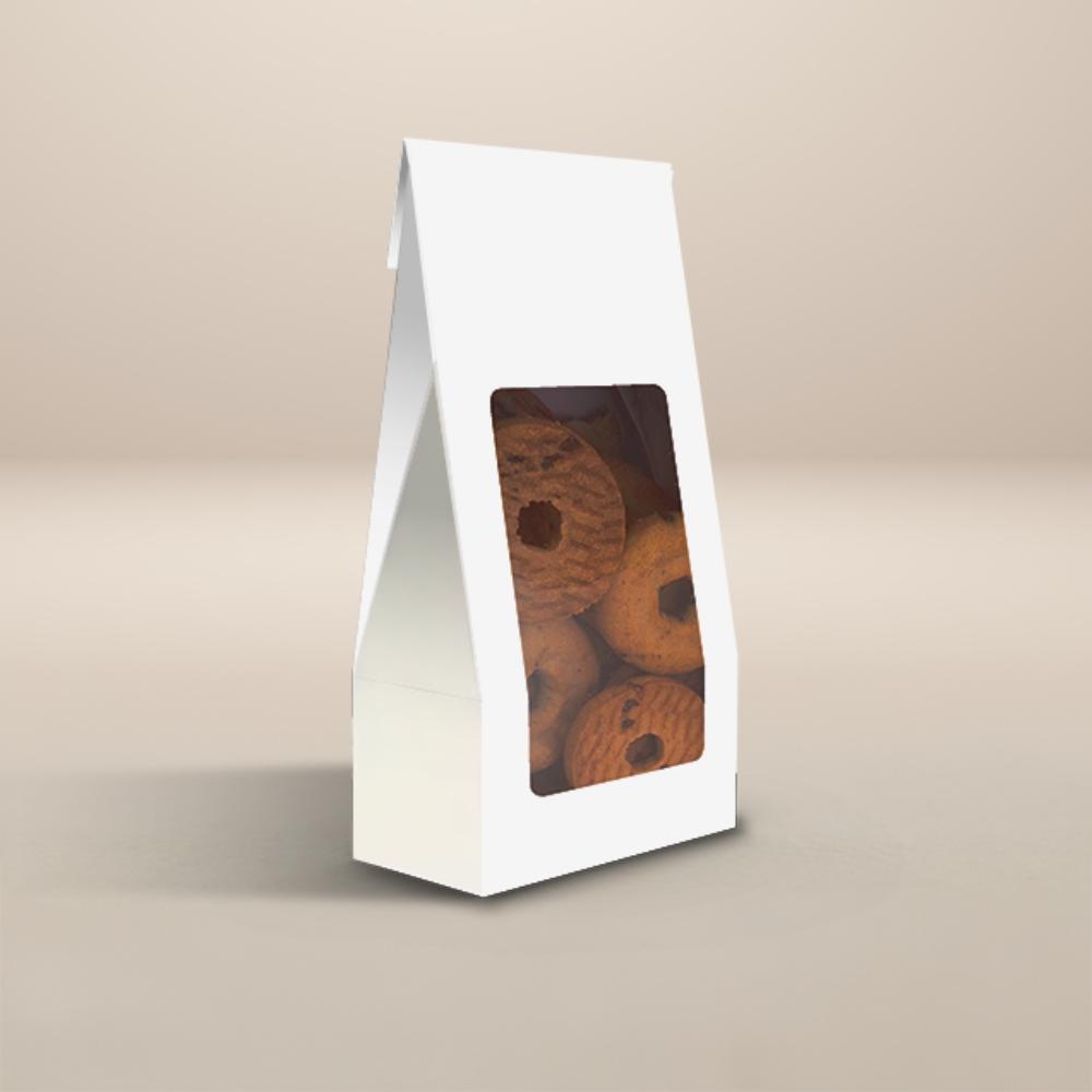Saco de Papel Practice Médio C/ Visor Branco C5510 - Irmãos Haluli