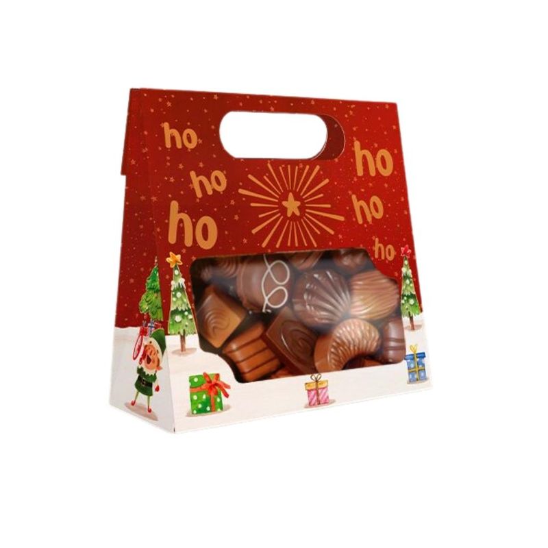 Saco de Papel Practice Natalino C/ Visor e Alça Conto de Natal Ref. C5630 13x5.5x13cm Ideia (01 unidade)