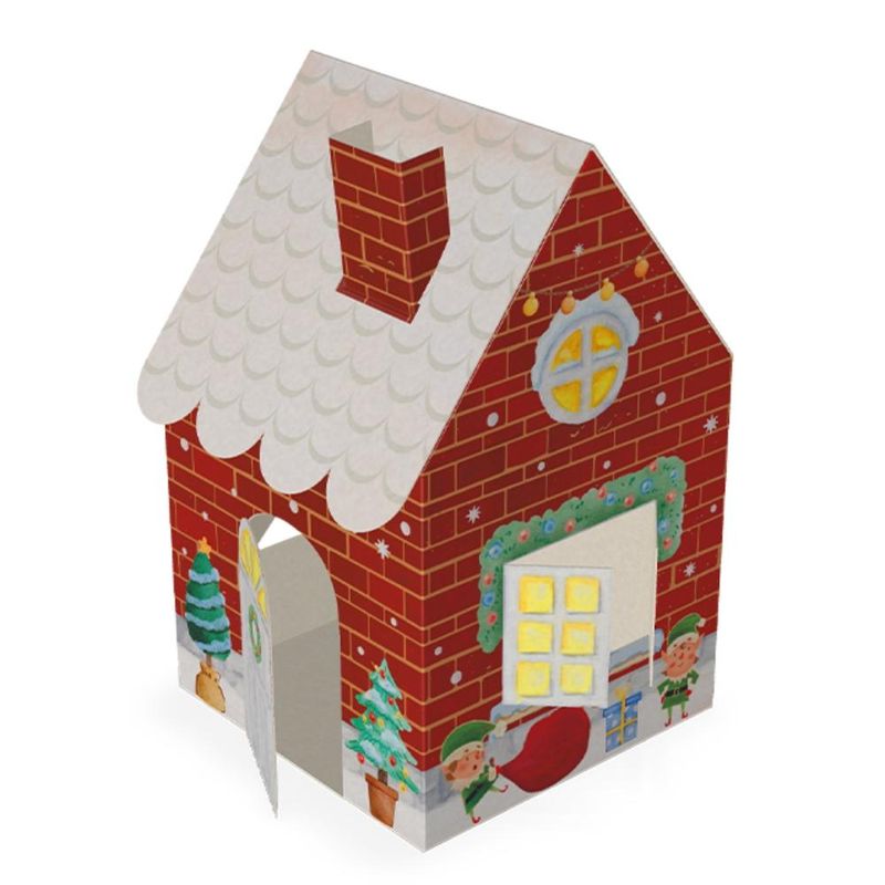 Caixinha de Papel Casinha P/ Doces Natal Conto de Natal Ref. C5628 8x8x13cm Ideia (01 unidade)