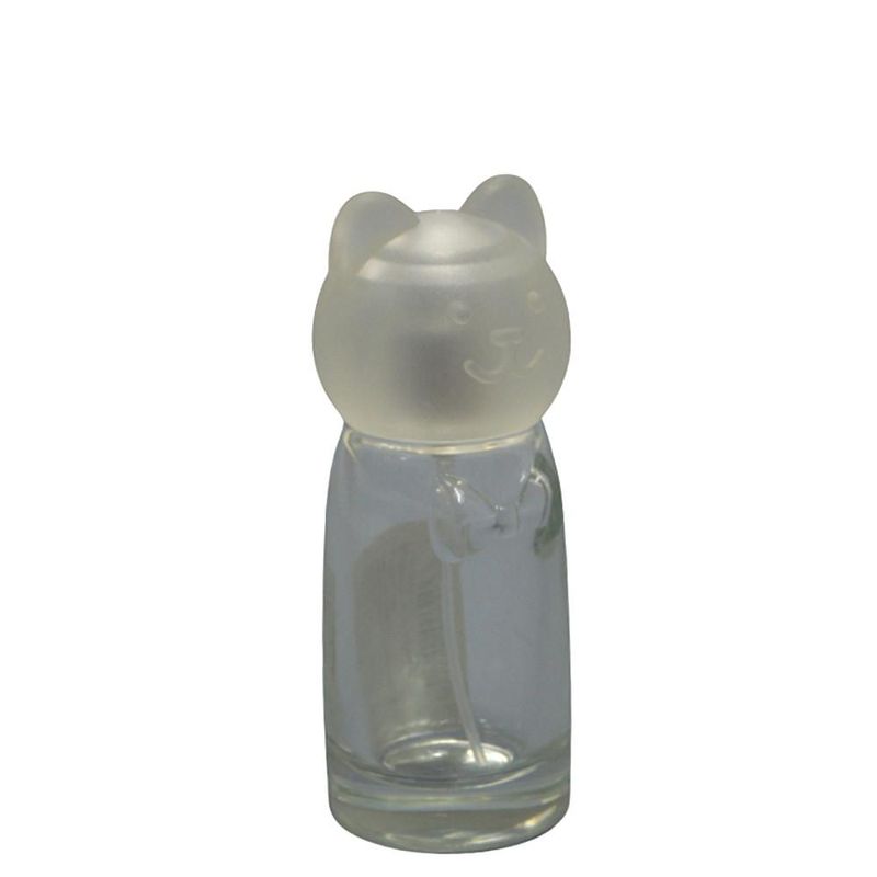 Frasco de Vidro Porta Perfume FY Urso C/ Tampa e Válvula Spray Prata 30ml Ref. W410955 BM36 (01 unidade)