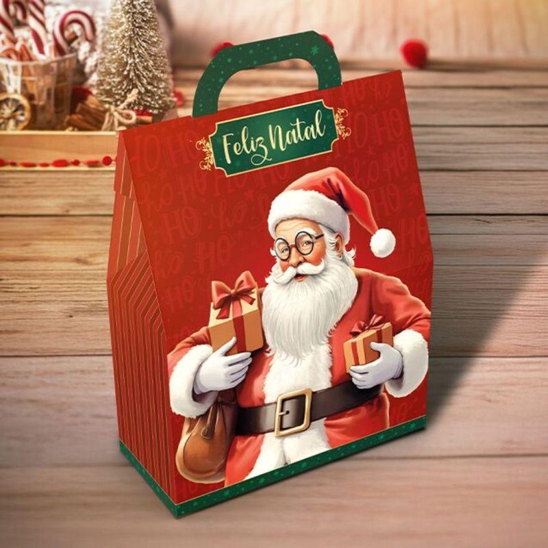 Maleta de Presente Vertical P/ Doces Noel C5742 Ideia (01 unidade)