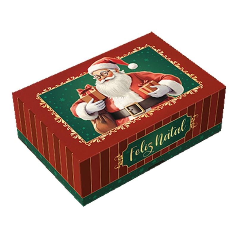 Caixa de Papel Practice P/ 6 Doces Noel Ref. C5712 12x8x4cm Ideia (01 unidade)