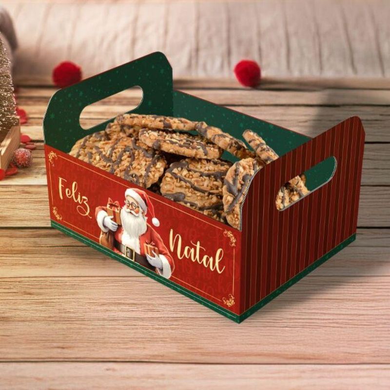 Cesta Caixote Grande Noel C5733 Ideia (01 unidade)