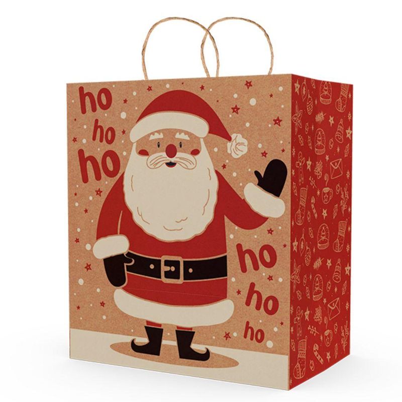 Sacola de Papel Kraft P/ Presentes PP Conto de Natal 18x12x25cm Ref. C5662 Ideia (01 unidade)