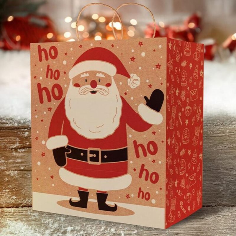 Sacola de Papel Kraft P/ Presentes P Conto de Natal 25x12x34cm Ref. C5664 Ideia (01 unidade)