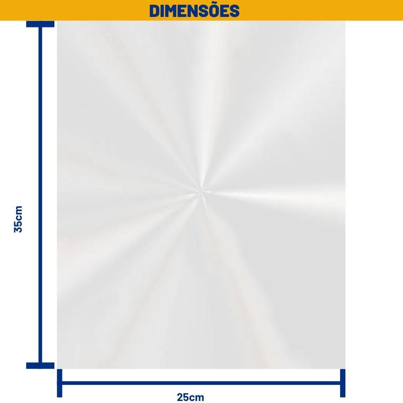 Saco Transparente P/ Panetone de 500g 25x35cm Cromus (50 Unidades)