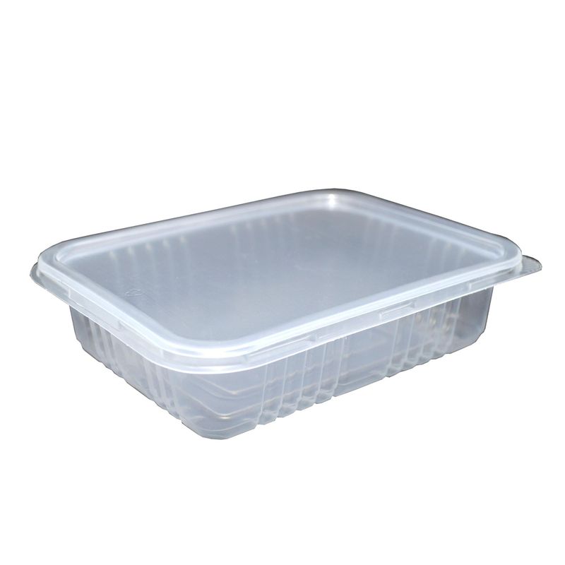 Kit Marmita Retangular Transparente com Tampa Ref. G 302 700ml Galvanotek (10 unidades)