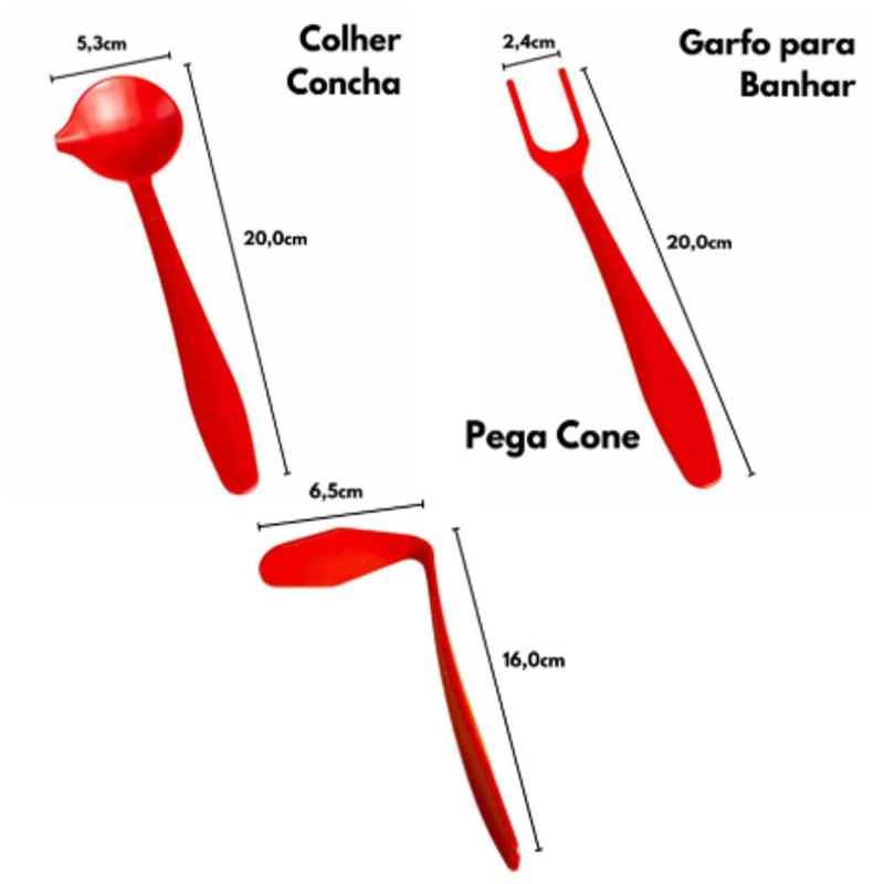 Kit P/ Coberturas Vermelho Tabata Romero BlueStar (03 unidade)