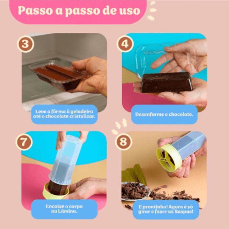 Raspador de Chocolate BlueStar (06 peças)