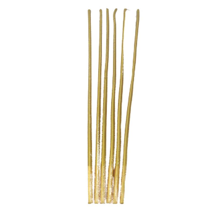 Vela Palito Gigante Dourada 35cm Silver Festas (06 Unidades)