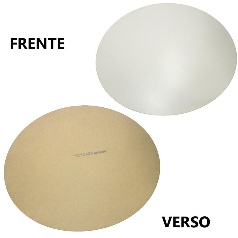 Cake Board de MDF Redondo 3mm Branco Curifest (01 Unidade)-12cm