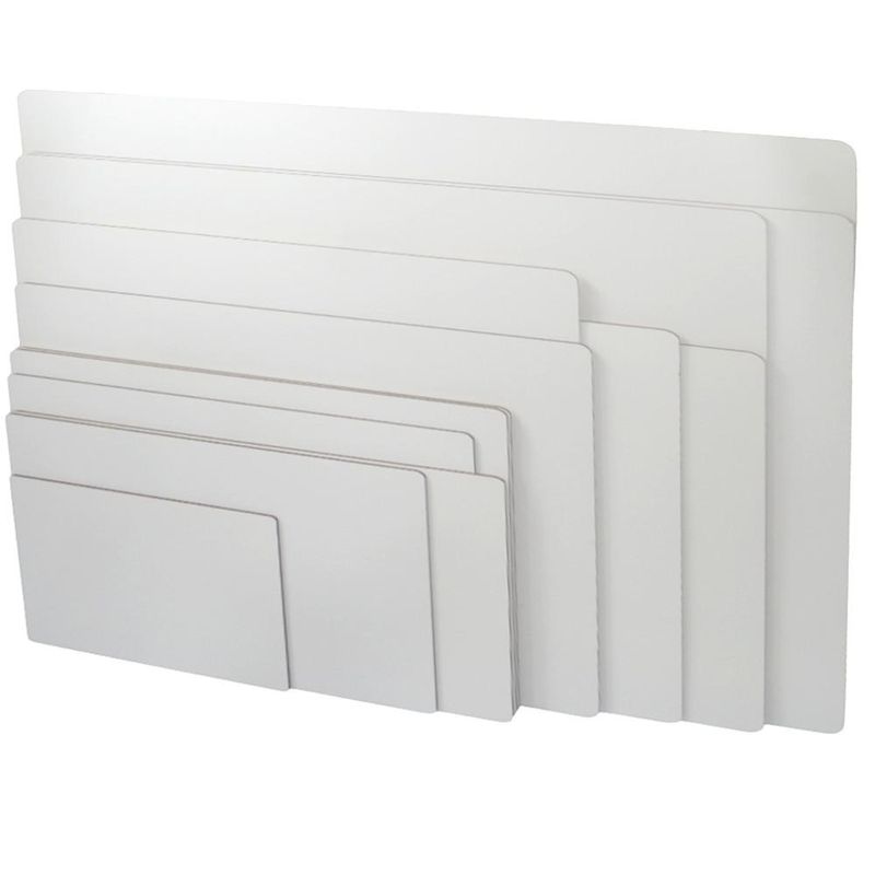 Cake Board de MDF Retangular 2.80mm de Espessura Branco Curifest (01 Unidade)-15x20cm