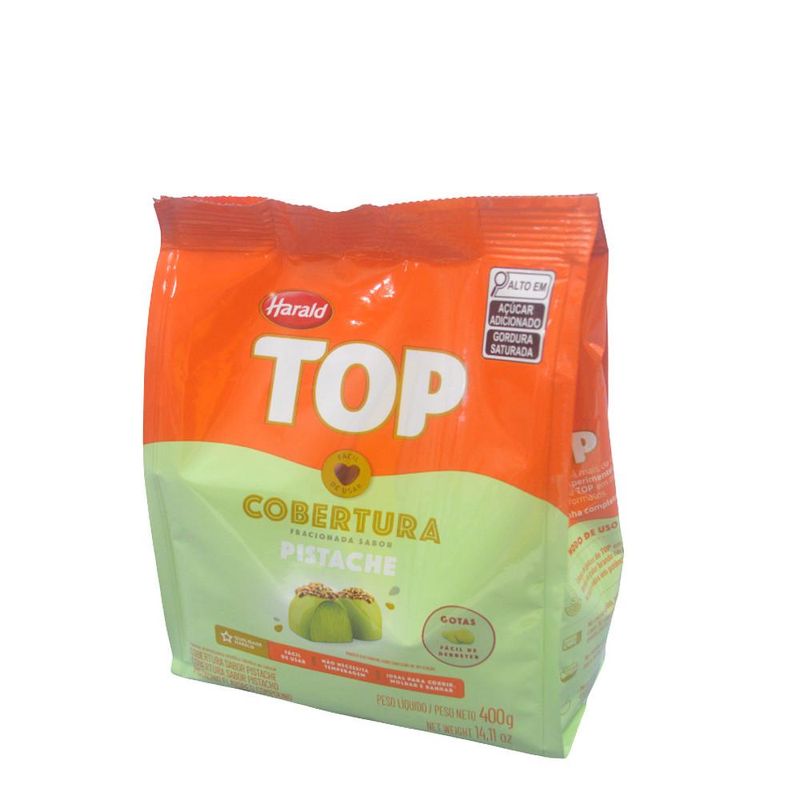 Cobertura TOP Fracionada em Gotas Sabor Pistache Harald (400 gramas)