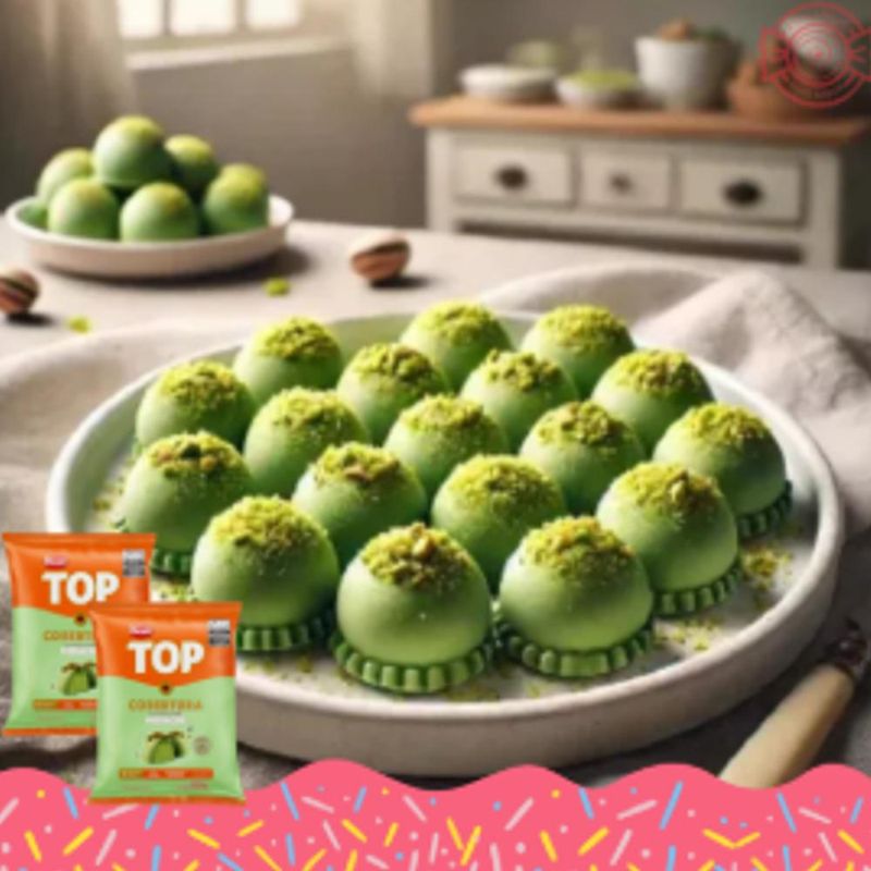 Cobertura TOP Fracionada em Gotas Sabor Pistache Harald (400 gramas)