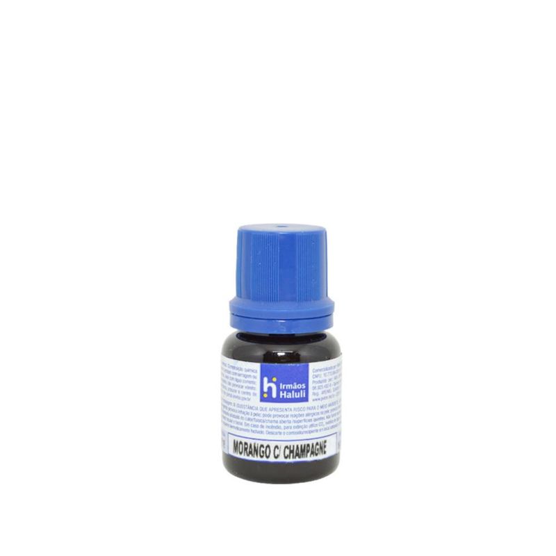 Essência Morango com Champagne para Cosméticos e Sabonetes Linha Azul Irmãos Haluli (10ml)