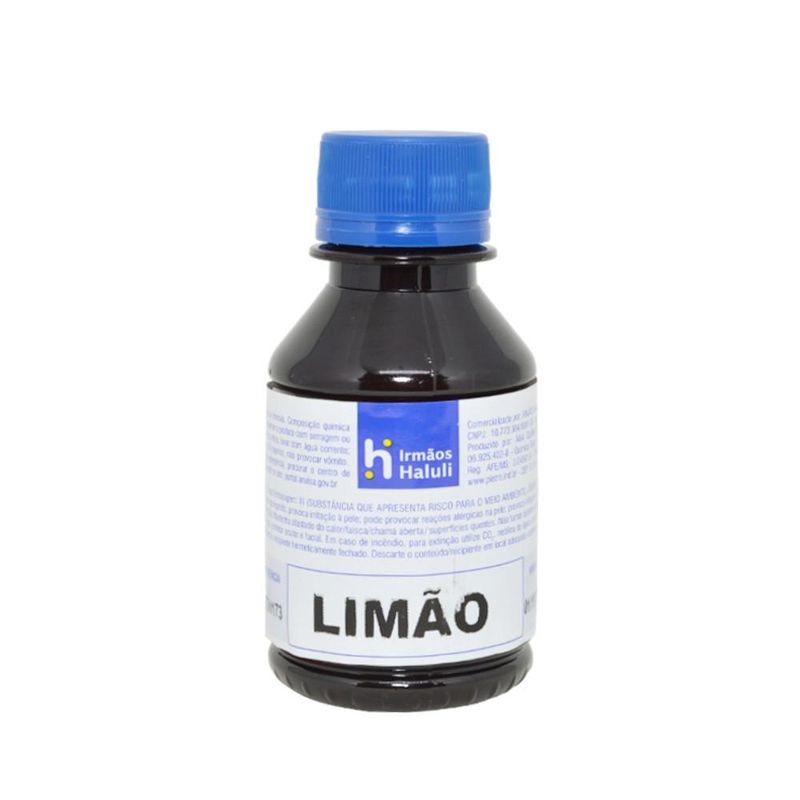 Essência Limão para Cosméticos e Sabonetes Linha Azul Irmãos Haluli (100ml)