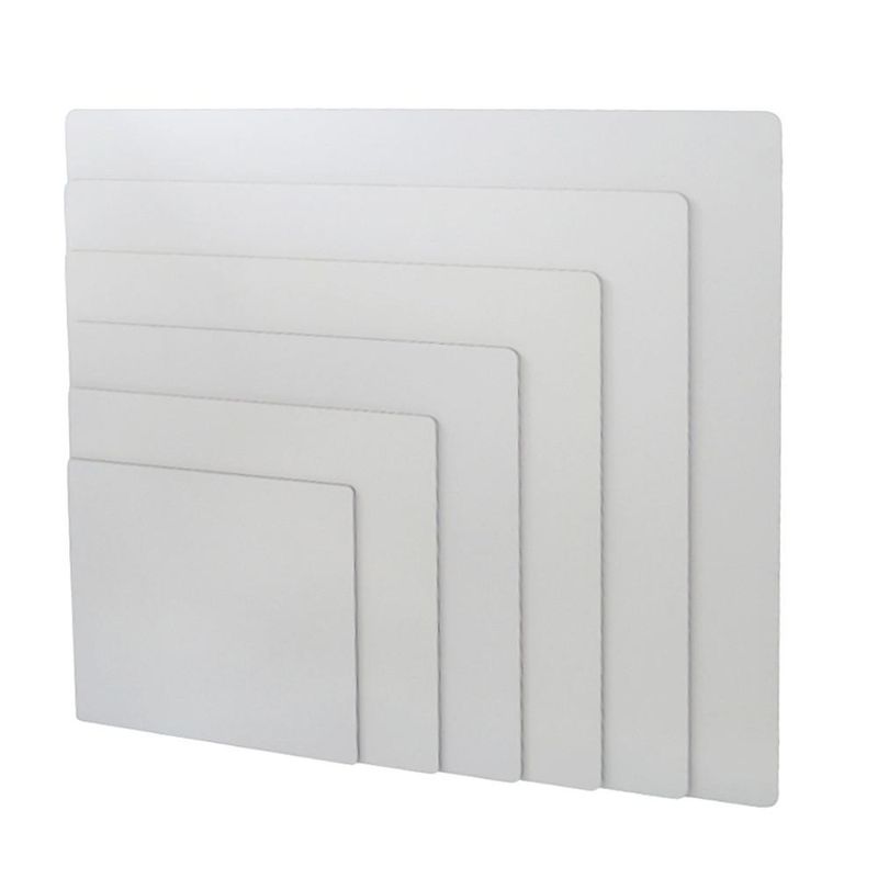 Cake Board de MDF Quadrado 2.80mm de Espessura Branco Curifest (01 Unidade)-25x25cm