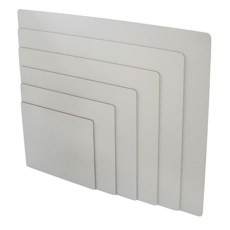 Cake Board de MDF Quadrado 2.80mm de Espessura Branco Curifest (01 Unidade)-25x25cm